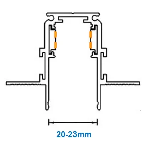 Магнитный трек шириной 20mm